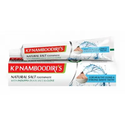 Зубна відбілююча паста Натуральна сіль Намбудіріс / Toothpaste Natural Salt With Induppu KP Namboodiris - 100 гр